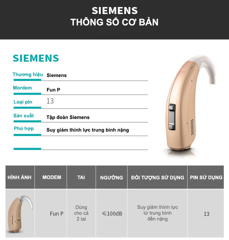 Máy trợ thính Siemens - P